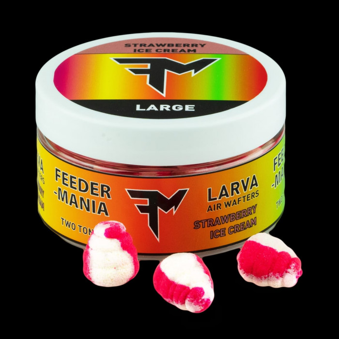 FEEDERMANIA LARVA AIR WAFTERS TWO TONE LARGE STRAWBERRY ICE CREAM